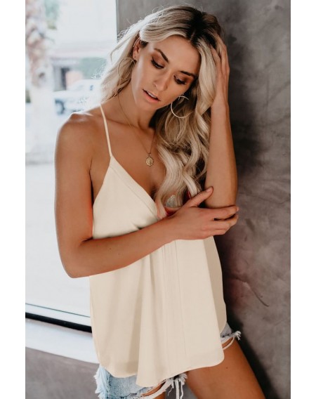 Solid V Neck Sexy Camisole