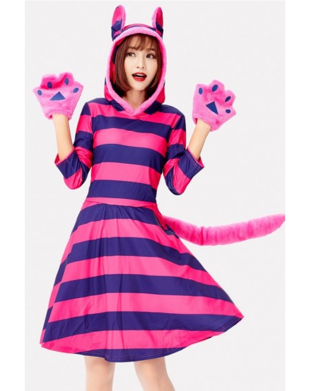 Fuchsia Cat Cute Halloween Cosplay Costume
