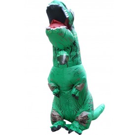 Green Adult Inflatable Tyrannosaurus Costume