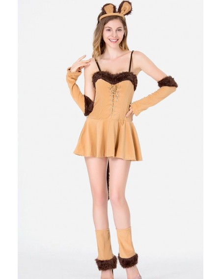 Brown Cute Lion Cosplay Costume