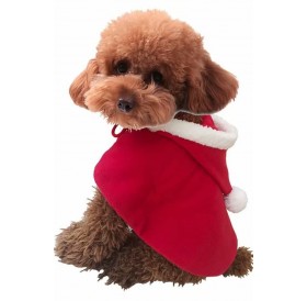 Red Santas Christmas Cloak Cute Pets Costume