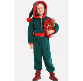 Teal Christmas Fairytale Kids Cosplay Costume