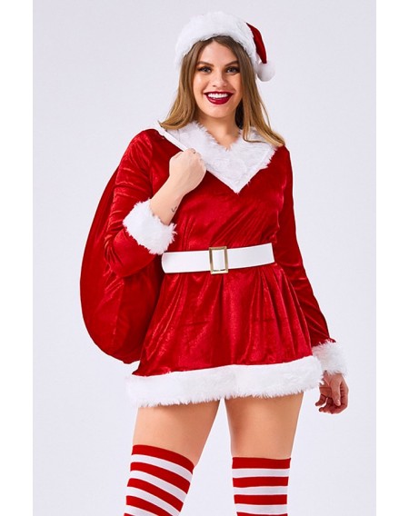 Red Santas Dress Christmas Cosplay Costume