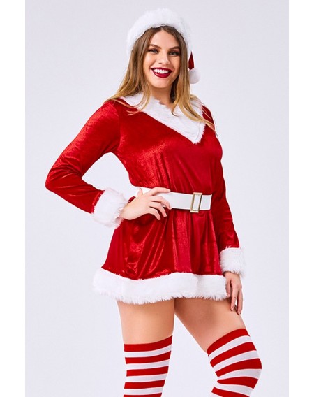 Red Santas Dress Christmas Cosplay Costume