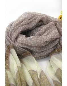 Beige Horse Printed Light Weight Stylish Scarf